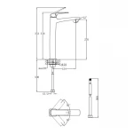 Смеситель для раковины Qtap Tern высокий QTTER269CRM47585 Chrome