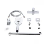 Смеситель для ванны Qtap Tern с длинным поворотным изливом (c душевым гарнитуром) QTTER260CRM47587 Chrome