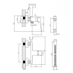 Смеситель для гигиенического душа Qtap Tern QTTER262CRM47590 Chrome