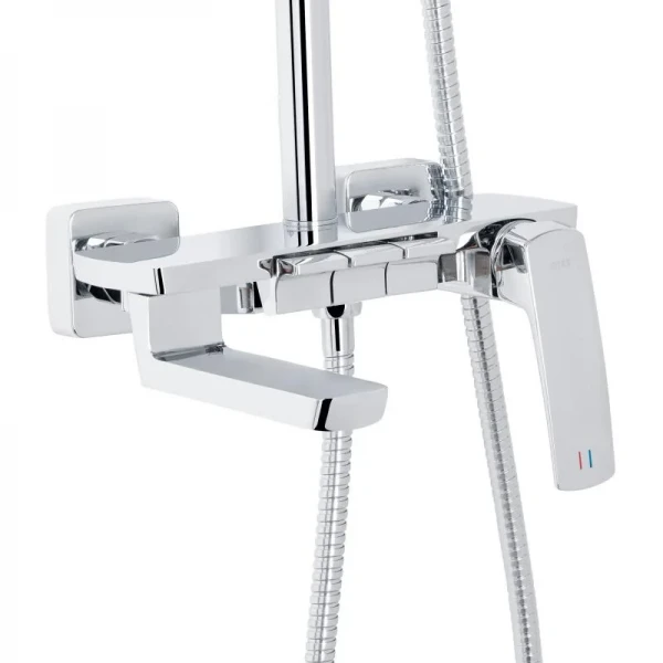 Душевая система универсальная Qtap Tern на три потребителя (с изливом) QTTER111CRM47591 Chrome