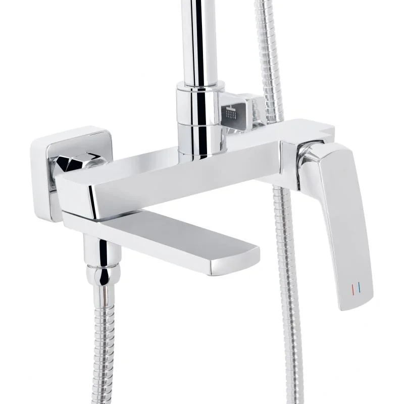 Душова система універсальна Qtap Tern на три споживача (з виливом) QTTER1112CRM47592 Chrome