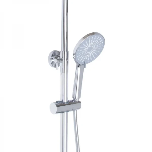 Душевая система универсальная Qtap Aries на три потребителя (с изливом) QTARI1112CRM47606 Chrome