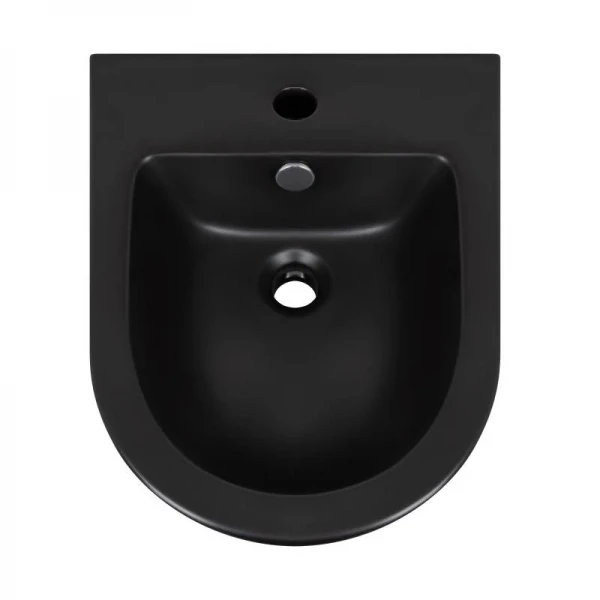 Комплект Qtap Robin Matt Black 2 в 1: унитаз подвесной  Ultra Quiet QT13332381АSMB + биде подвесное QT1355046FMB