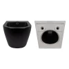 Комплект Qtap Robin Matt Black 2 в 1: унитаз подвесной  Ultra Quiet QT13332381АSMB + биде подвесное QT1355046FMB
