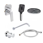 Комплект для душа Qtap Vlasta: Змішувач для душу QTVLA6028102NC+Душ. набір( QTHLA107CRM45948+QTRUC125CRM45954+QTTRU120CRM45928+QTCRMBH030+LDNIA09CRM35458)