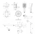 Комплект для душу Qtap Votice:ЗмішувачQTVOT6443T105NKC+Д. наб.(QTHLA107CRM45948+QTRUC125CRM45954+QTTRU120CRM45928+QTCRMBH030+QTHADPVC160C+QTVYT246CRM45934)