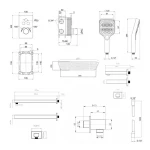 Комплект Qtap Votice:Змішувач QTVOT6443T105NKB+Душ.наб.(QTHLA107BLM45783+QTRUC125BLM45955+QTTRU120BLM45929+QT819810842858NB+QTHADPVCSQ160B+QTVYT246BLM45933)