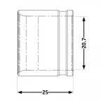 Гильза натяжная Icma №1031 d20х2,8 851031GW08