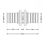 Переходних под натяжную гильзу Icma №1032 d16х2,2 851032BO05