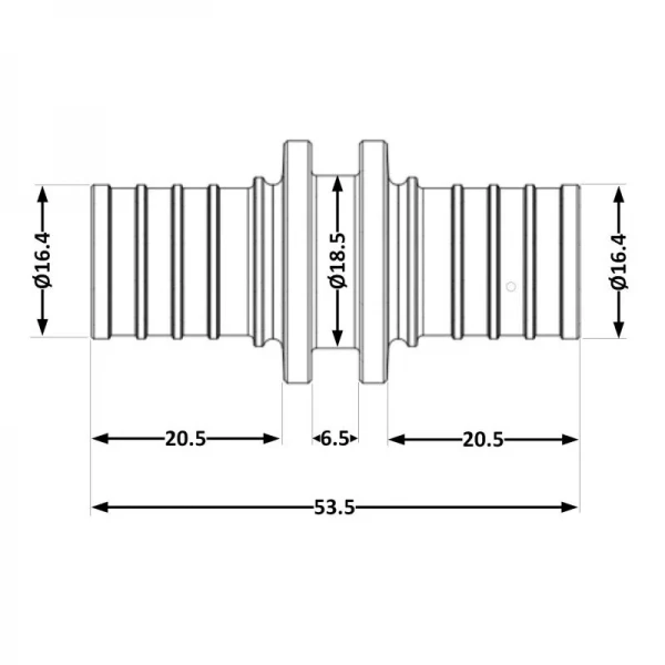 Переходних под натяжную гильзу Icma №1032 d20х2,8 851032GW05