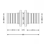 Переходних под натяжную гильзу Icma №1032 d25х3,5 851032GX05