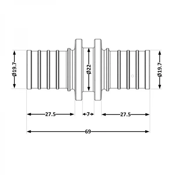 Переходних под натяжную гильзу Icma №1032 d25х3,5 851032GX05