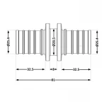 Переходних под натяжную гильзу Icma №1032 d32х4,4 851032GY05