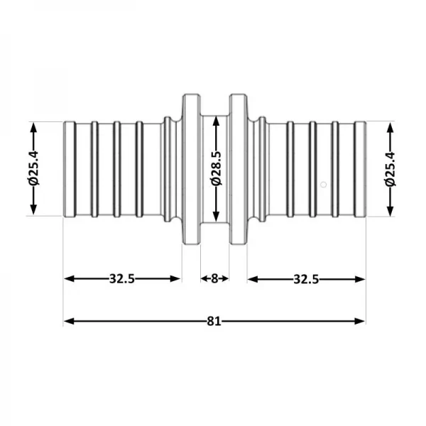 Переходних под натяжную гильзу Icma №1032 d32х4,4 851032GY05
