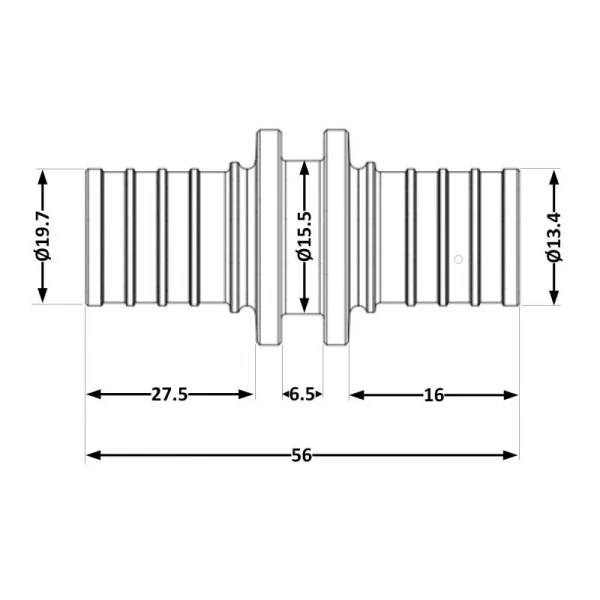 Переходних под натяжную гильзу Icma №1032 d16х2,2-25х3,5 851032GXBO05