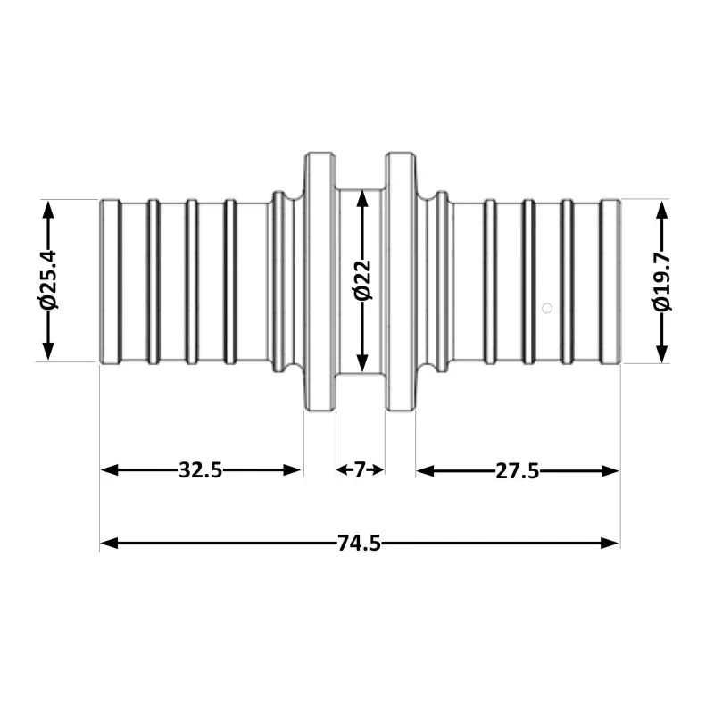 Переходних под натяжную гильзу Icma №1032 d25х3,5-32х4,4 851032GYGX05