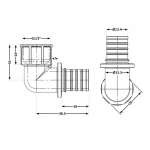 Угол натяжной Icma №1037 d16х2,2-1/2