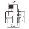 Муфта PPR Thermo Alliance 20х3/4