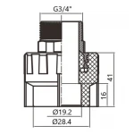 Муфта PPR Thermo Alliance 20х3/4