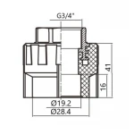 Муфта PPR Thermo Alliance 20х3/4