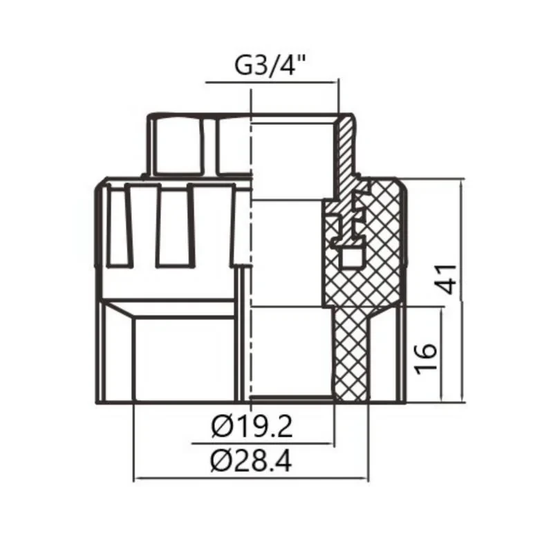 Муфта PPR Thermo Alliance 20х3/4