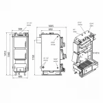 Котел твердотопливный стальной Thermo Alliance Vulcan V 5.0 SF 15
