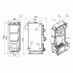Котел твердотопливный стальной Thermo Alliance Vulcan V 5.0 SF 27