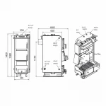 Котел твердотопливный стальной Thermo Alliance Vulcan V 5.0 SF 18