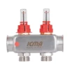 Колектор Icma № К073 з витратомірами (нерж.) 1