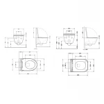 Акционный набор: Унитаз подвесной Jay Ultra Quiet QT07335177W 485х360х320 + Tern Ultra Quiet QT17332303ASW 490x365x325