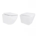 Акционный набор: Унитаз подвесной Jay Ultra Quiet QT07335177W 485х360х320 + Tern Ultra Quiet QT17332303ASW 490x365x325