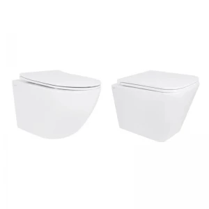 Акционный набор: Унитаз подвесной Jay Ultra Quiet QT07335177W 485х360х320 + Tern Ultra Quiet QT17332303ASW 490x365x325