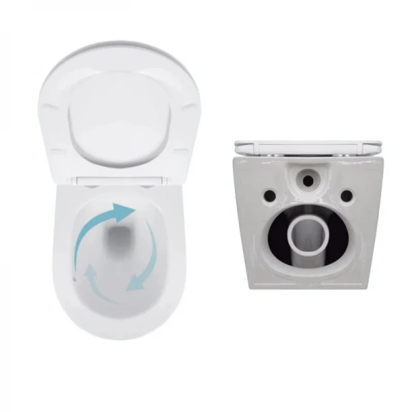 Акционный набор: Унитаз подвесной Jay Ultra Quiet QT07335177W 485х360х320 + Tern Ultra Quiet QT17332303ASW 490x365x325