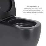 Акционный набор: Унитаз напольный Robin Ultra Quiet QT13226083AMB 660x360x855 Black + Биде напольное Robin QT13442141CMB 565x360x405 Black