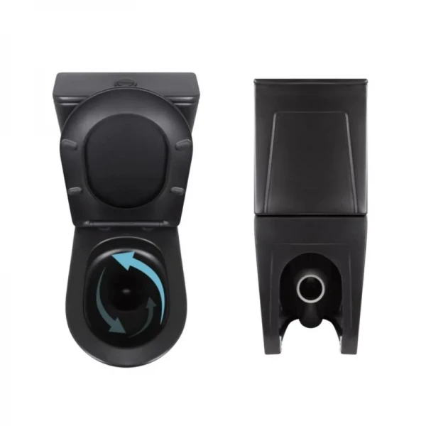 Акционный набор: Унитаз напольный Robin Ultra Quiet QT13226083AMB 660x360x855 Black + Биде напольное Robin QT13442141CMB 565x360x405 Black