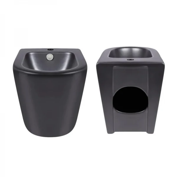 Акционный набор: Унитаз напольный Robin Ultra Quiet QT13226083AMB 660x360x855 Black + Биде напольное Robin QT13442141CMB 565x360x405 Black