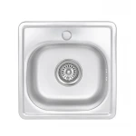 Кухонна мийка Brinex 3838 0,6 мм Satin (BRIN3835SAT06)