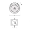 Кухонная мойка Brinex 490-A 0,6 мм Satin (BRIN490SAT06)