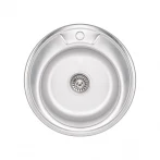 Кухонная мойка Brinex 490-A 0,6 мм Satin (BRIN490SAT06)