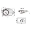 Кухонная мойка Brinex 7750 0,8 мм Micro Decor (BRIN7750MDEC08)