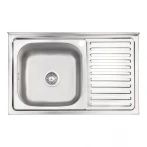 Кухонна мийка Brinex 5080-L 0,8 мм Satin (BRIN5080LSAT06)