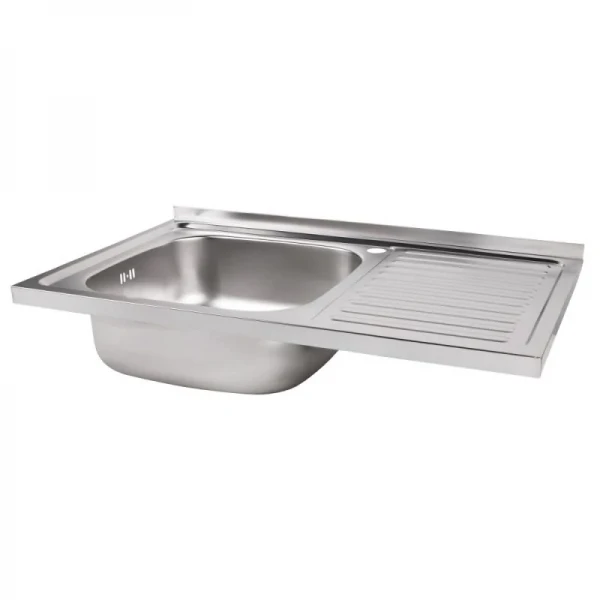 Кухонна мийка Brinex 5080-L 0,8 мм Satin (BRIN5080LSAT06)