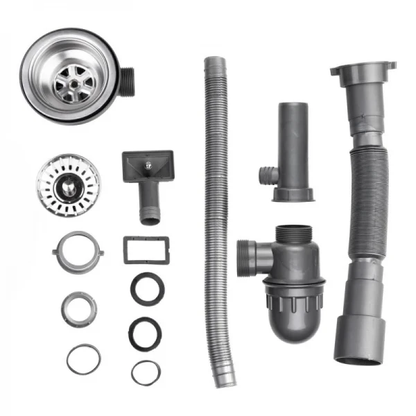 Кухонна мийка Brinex 5080-L 0,8 мм Satin (BRIN5080LSAT06)