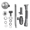 Кухонна мийка Brinex 5080-R 0,8 мм Satin (BRIN5080RSAT06)