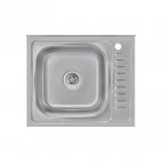 Кухонна мийка Brinex 6050-L 0,6 мм Satin (BRIN6050LSAT06)