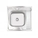 Кухонна мийка Brinex 6060-L 0,6 мм Satin (BRIN6060LSAT06)