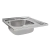 Кухонна мийка Brinex 6060-L 0,6 мм Satin (BRIN6060LSAT06)