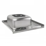 Кухонна мийка Brinex 6060-L 0,6 мм Satin (BRIN6060LSAT06)
