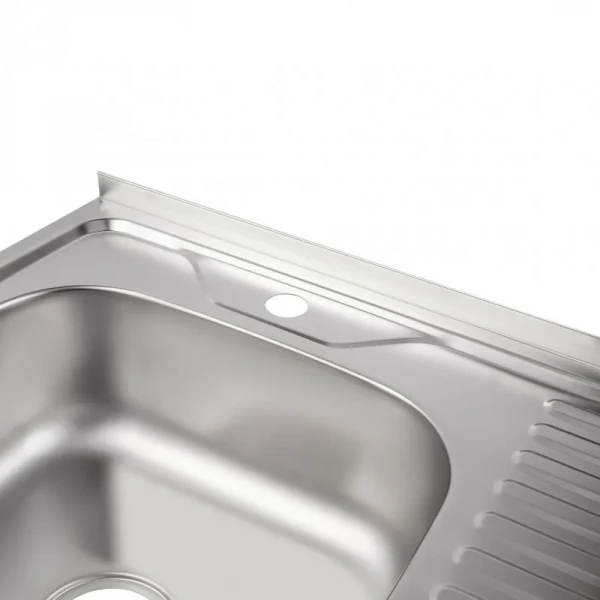 Кухонна мийка Brinex 6060-L 0,6 мм Satin (BRIN6060LSAT06)