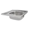 Кухонна мийка Brinex 6060-R 0,6 мм Satin (BRIN6060RSAT06)